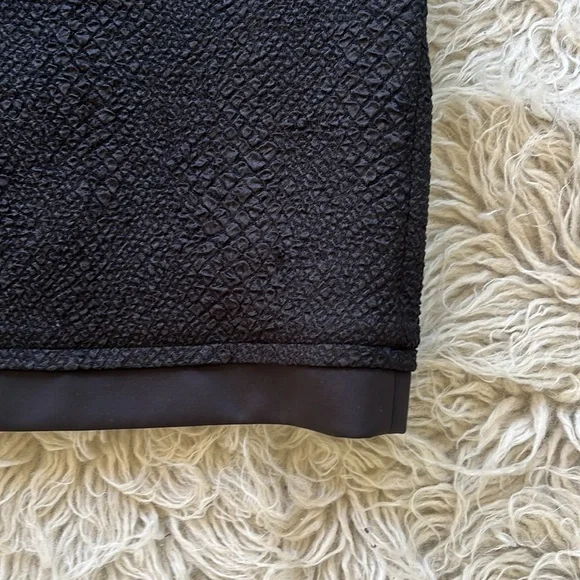 like new Yoana Baraschi black crepe mesh detailed scoop neck zip up dress size S - Picture 5 of 12